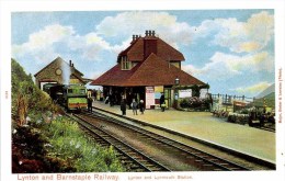 DEVON - LYNTON AND LYNMOUTH STATION - REPRO - Dv697 - Lynmouth & Lynton