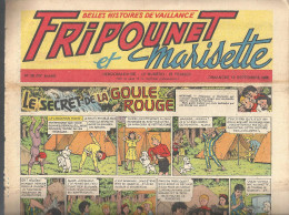 Fripounet Et Marisette Le Secret De La Goule Rouge N°38 (16 ème Année) Du 16/09/1956 (belles Histoiresde Vaillance) - Fripounet