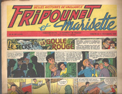 Fripounet Et Marisette Le Secret De La Goule Rouge N°46 (16 ème Année) Du 11/11/1956 (belles Histoires De Vaillance) - Fripounet