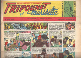 Fripounet Et Marisette Le Secret De La Goule Rouge N°47 (16 ème Année) Du 18/11/1956 (belles Histoires De Vaillance) - Fripounet
