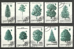 Romania ; 1994 Trees - Used Stamps