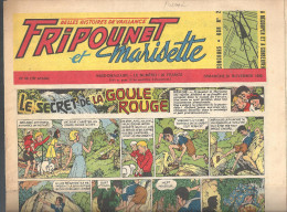 Fripounet Et Marisette Le Secret De La Goule Rouge N°48 (16 ème Année) Du 25/11/1956 (belles Histoires De Vaillance) - Fripounet