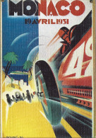 Cpsm Monaco, Affiche Grand Prix Automobile 19 Avril 1931 - Grand Prix / F1