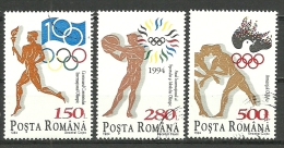 Romania; 1994 Centenary Of International Olympic Committee - Oblitérés