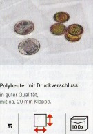 #787 Größere Hüllen 100-Polybeutel Mit Verschluß Neu 14€ Schutz/Einsortieren Lindner 180x250mm For Stamp+letter Of World - Transparante Hoezen