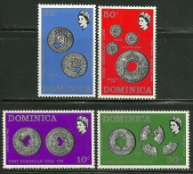 Dominica    "Early Coins"     Set    SC# 333-36   MNH** - Dominique (1978-...)