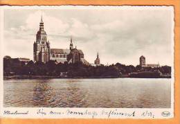 Germany 1941 Y Traveled Postcard Stralsund St. Mary´s Church View - Stralsund