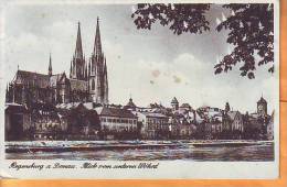 Germany Traveled Postcard Regensburg On Danube View - Regensburg