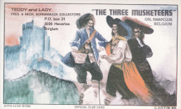 QSL COLLECTOR CARD THREE MUSKETEERS QSL SWAP CLUB CLUBCARD ( POMA ) CCTTM  # 15 " TEDDY & LADY  " HEVERLEE - BELGIUM - Autres & Non Classés