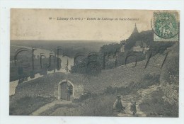 Limay (78) : L'entrée De L'abbaye De Saint-Sauveur Et Vue Sur La Vallée Du Chemin D'accès En 1907(animé)  PF. - Limay