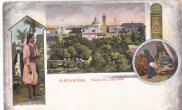 ALEXANDRIE, PLACE DE L`EGLISES, POSTCARD, EGYPT - Alejandría