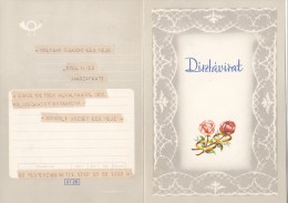 FLOWERS, ROSESS, ENVELOPED TELEGRAMME, SPECIAL ENVELOPE, VERY RARE, CODE DT 26 - Télégraphes