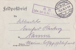 K.D. FELDPOSTSTATION, PRIVATE COVER, 1916, GERMANY - WW1