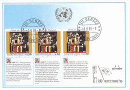 UNITED NATIONS, HUMAN RIGHTS, CM MAXICARD, 1993 - Altri & Non Classificati