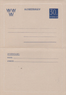 CROWNS, KORTBREV, UNUSED POSTCARD STATIONERY - Postal Stationery