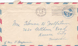 LOS ANGELES, AIRMAIL, POSTAL STATIONERY, NICE FRANKING, 1938 - 1921-40