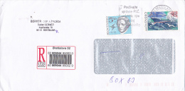 JAN HOLLY, SHIP, BRATISLAVA, STAMPS ON COVER, 1990 - Lettres & Documents