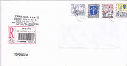 CHURCHES, VELKY GROB, STAMPS ON COVER, 1990 - Brieven En Documenten