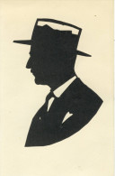 CPA   (silhouettes -ombresB11)visage - Silhouetkaarten