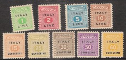 ** OCC. ANGLO AMERICANA SICILIA 1/9 MNH - Occ. Anglo-américaine: Sicile