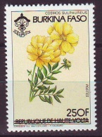 BURKINA FASO, YT  639F. Fleur  Surchargé - Burkina Faso (1984-...)