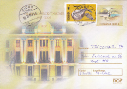 ARCHITECTURE, THE POSTAL PALACE TIMISOARA, POSTAL STATIONERY, 2003, ROMANIA - Storia Postale