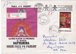 PHILATELIC ROOM OF SPRING, THE WEEK OF PEACE, POSTAL STATIONERY,1979, ROMANIA - Covers & Documents