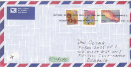 FLOWERS, FISH, AIRMAIL, COVER, NICE FRANKING, 2003, SOUTH AFRICA - Storia Postale