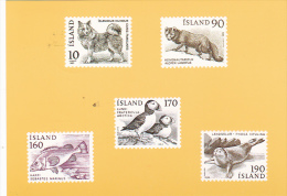 FISH, FOX ON POSTCARD, 1981, ICELAND - IJsland