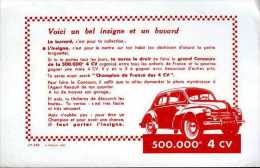 Buvard Automobile Renault 4cv - Auto's