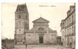 61   TRUN   EGLISE  UN PETIT PLI BAS GAUCHE VOIR SCAN - Trun