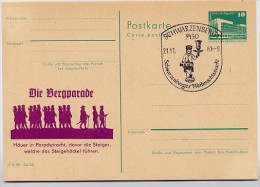 Weihnachtsmarkt 1983 Auf DDR P84-46-83 C52 Postkarte Zudruck BERGPARADE Schwarzenberg - Navidad