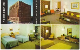 Cleveland Ohio, Commodore Hotel, Room Interior Views, C1950s/60s Vintage Postcard - Cleveland