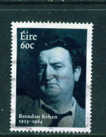 IRELAND  -  2014  Brendan Behan  60c  Used As Scan - Used Stamps