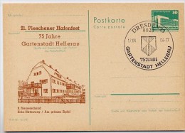 DDR P84--26a-84 C77-a Postkarte Zudruck GARTENSTADT HELLERAU DRESDEN  Sost. 1984 - Cartes Postales Privées - Oblitérées