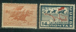 Russia 1930 Mi 386, 388 MLH - Unused Stamps