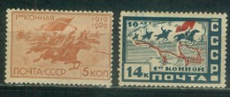 Russia 1930 Mi 386, 388 MLH - Ungebraucht