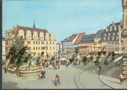 AK Naumburg Wilhelm-Pieck-Platz Markt PKW Motorrad 1965 Nr. A 1/77/65 3236 - Naumburg (Saale)