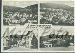 AK Schmiedeberg Bez. Dresden MB Sw Dorfstraße Gel. 8.8.1960 Von Bärenfels - Schmiedeberg (Erzgeb.)