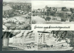 AK Grüsse Aus Eisenhüttenstadt Hotel Lunik Straße Der Republik Gaststätte Sw 74 - Eisenhuettenstadt