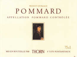 Etiquette Vin - BOURGOGNE / POMMARD - THORIN - 71 - PONTANEVAUX - Bourgogne
