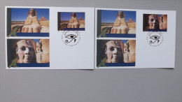 UNO-New York 986/7 Maximumkarte MK/MC, ESST, UNESCO-Welterbe: Ägypten - Maximum Cards