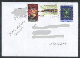 D6 France French Cover Letter Traveled To Slovenia ATM Used - Cartas & Documentos