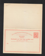 Iceland Stationery With Reply Unused - Entiers Postaux