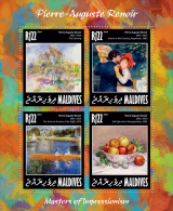 MALDIVES 2014 - Pierre Auguste Renoir. Official Issue - Rudersport