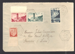 ANDORRE N° Usages Courants Obl. S/Lettre Entiére  (signée Battesti) - Covers & Documents