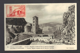 ANDORRE N° 135  S/carte Maximum - Cartoline Maximum