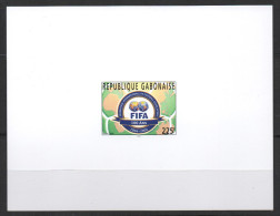 Gabon Gabun 2004 Proof épreuve De Luxe FIFA 100 Ans Football Soccer Fußball 1904-2004  Rare !! - Gabon (1960-...)