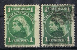 Dos Sellos NEWfoundland. Terranova (canada) Num 65-65a º - 1908-1947