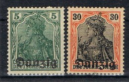 Dos Sellos DANTZIG, Ocupacion Alemana 5 Y 30 Pf  * - Mint